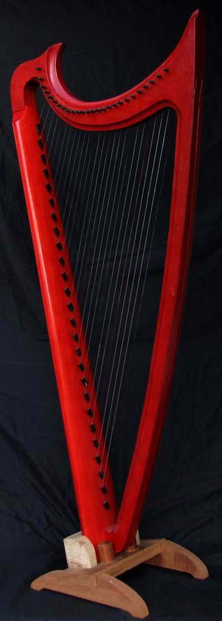 Example of one of my floor harps Example of
one of my floor harps